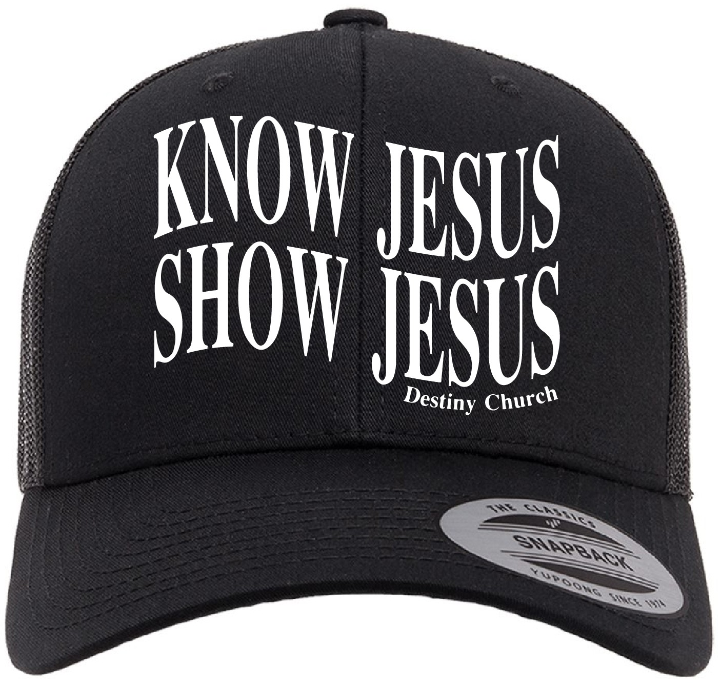 Wavy "Know Jesus Show Jesus" Trucker Hat *PICK UP OCT 6TH*